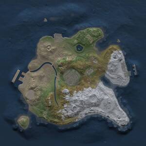 Thumbnail Rust Map: Procedural Map, Size: 2150, Seed: 455447313, 6 Monuments