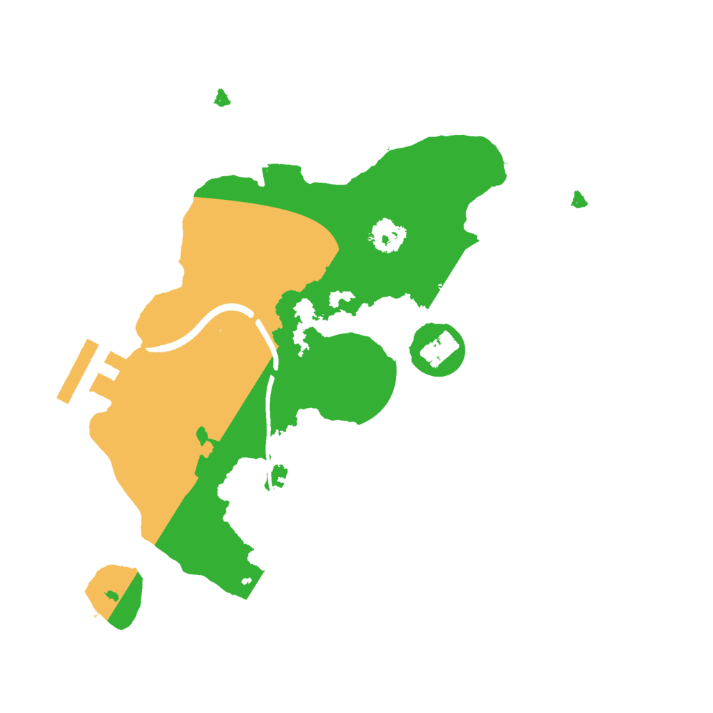 Biome Rust Map: Procedural Map, Size: 2150, Seed: 455447313