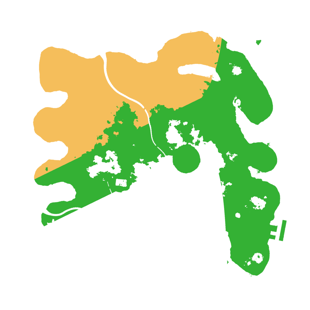 Biome Rust Map: Procedural Map, Size: 3000, Seed: 842383128