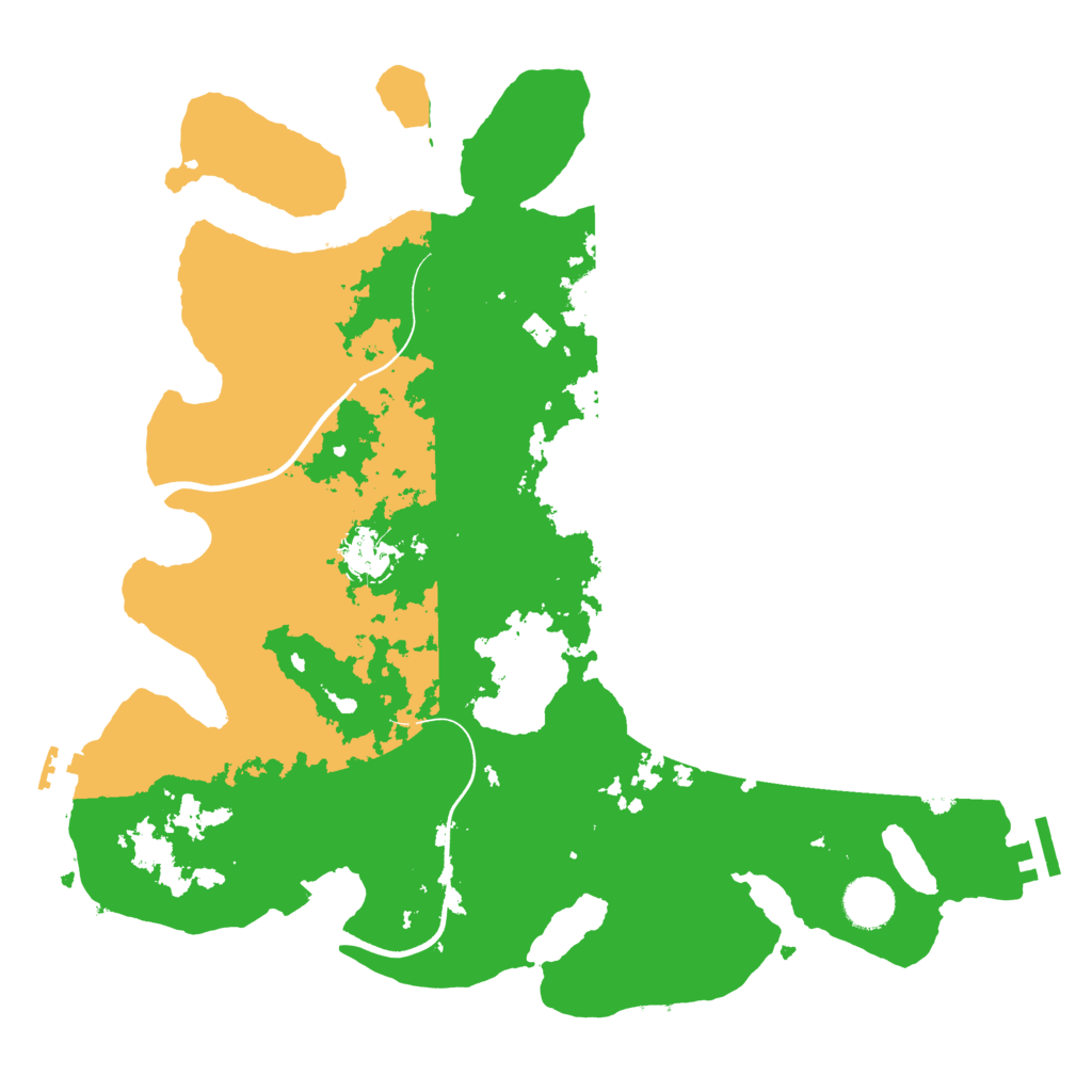 Biome Rust Map: Procedural Map, Size: 3700, Seed: 1372426169