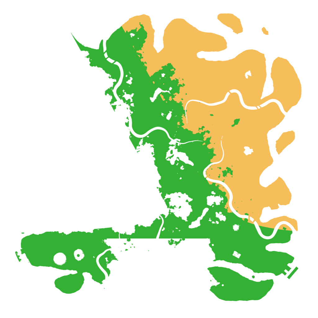 Biome Rust Map: Procedural Map, Size: 4500, Seed: 972550851