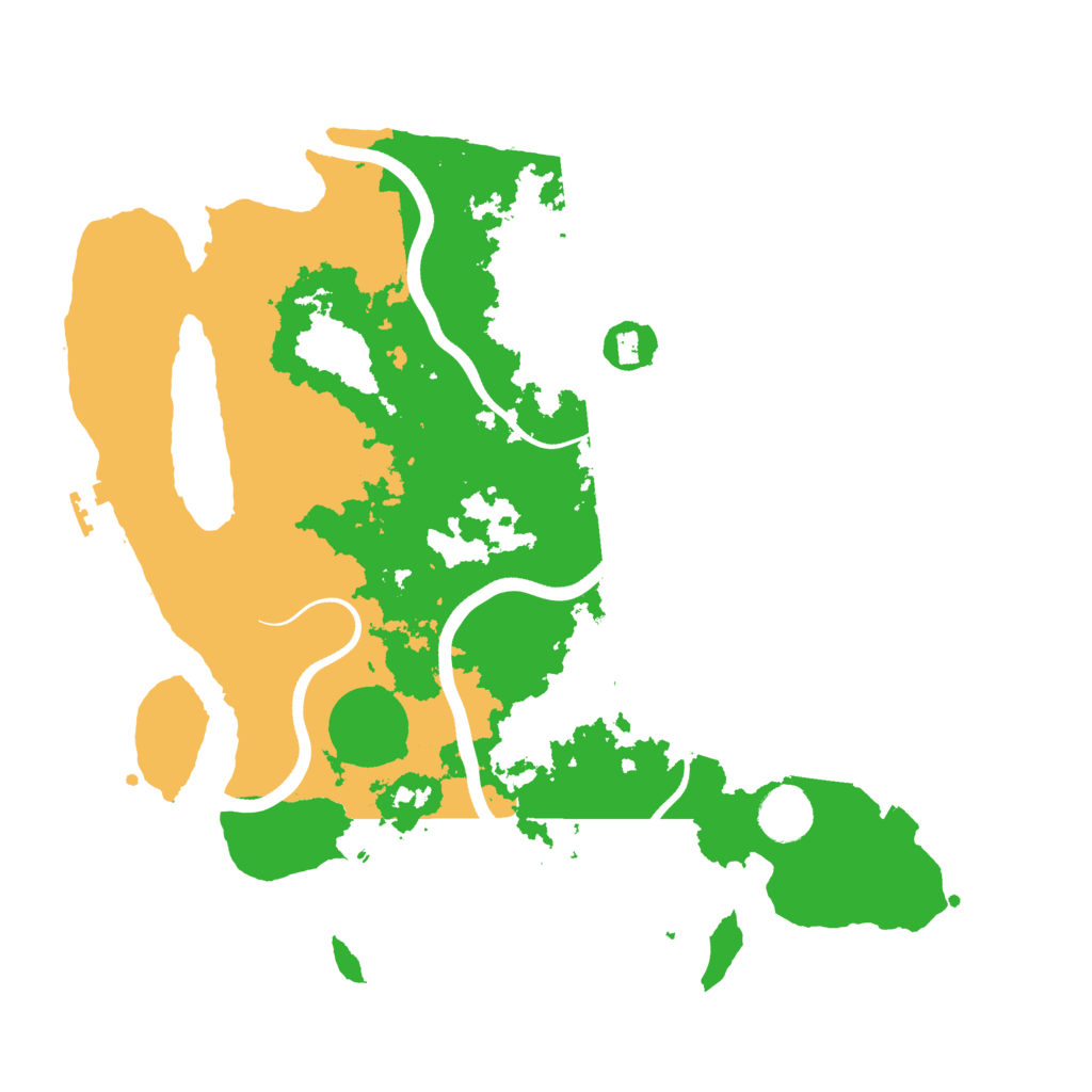 Biome Rust Map: Procedural Map, Size: 3650, Seed: 50521