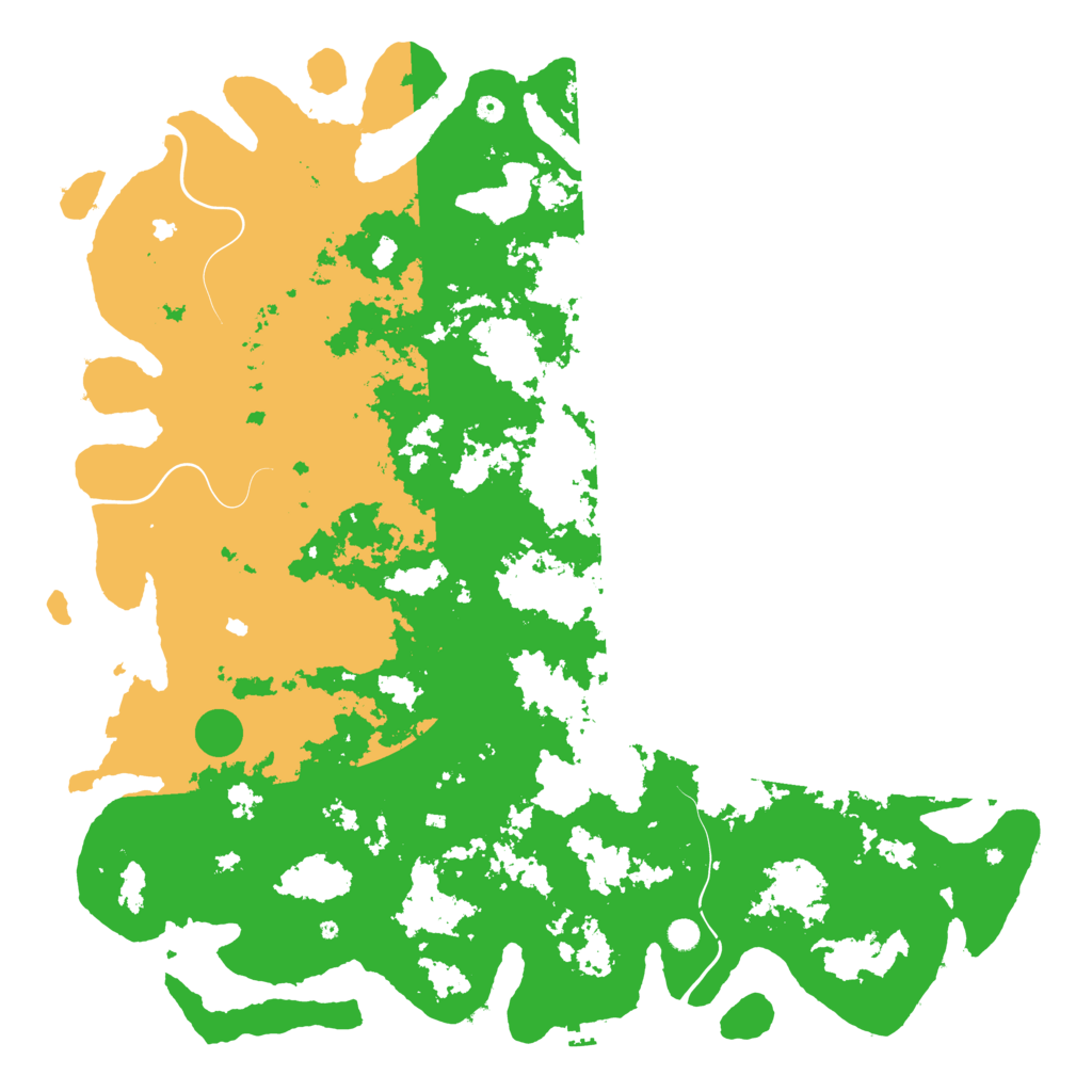 Biome Rust Map: Procedural Map, Size: 6000, Seed: 56413
