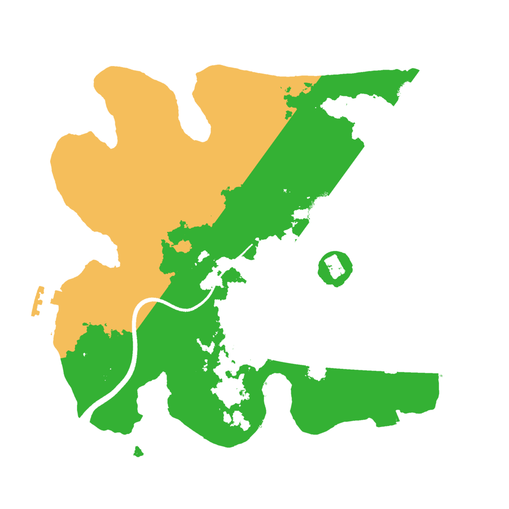 Biome Rust Map: Procedural Map, Size: 2500, Seed: 1034047128