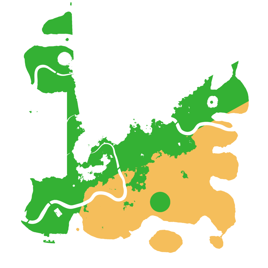 Biome Rust Map: Procedural Map, Size: 3500, Seed: 12512612