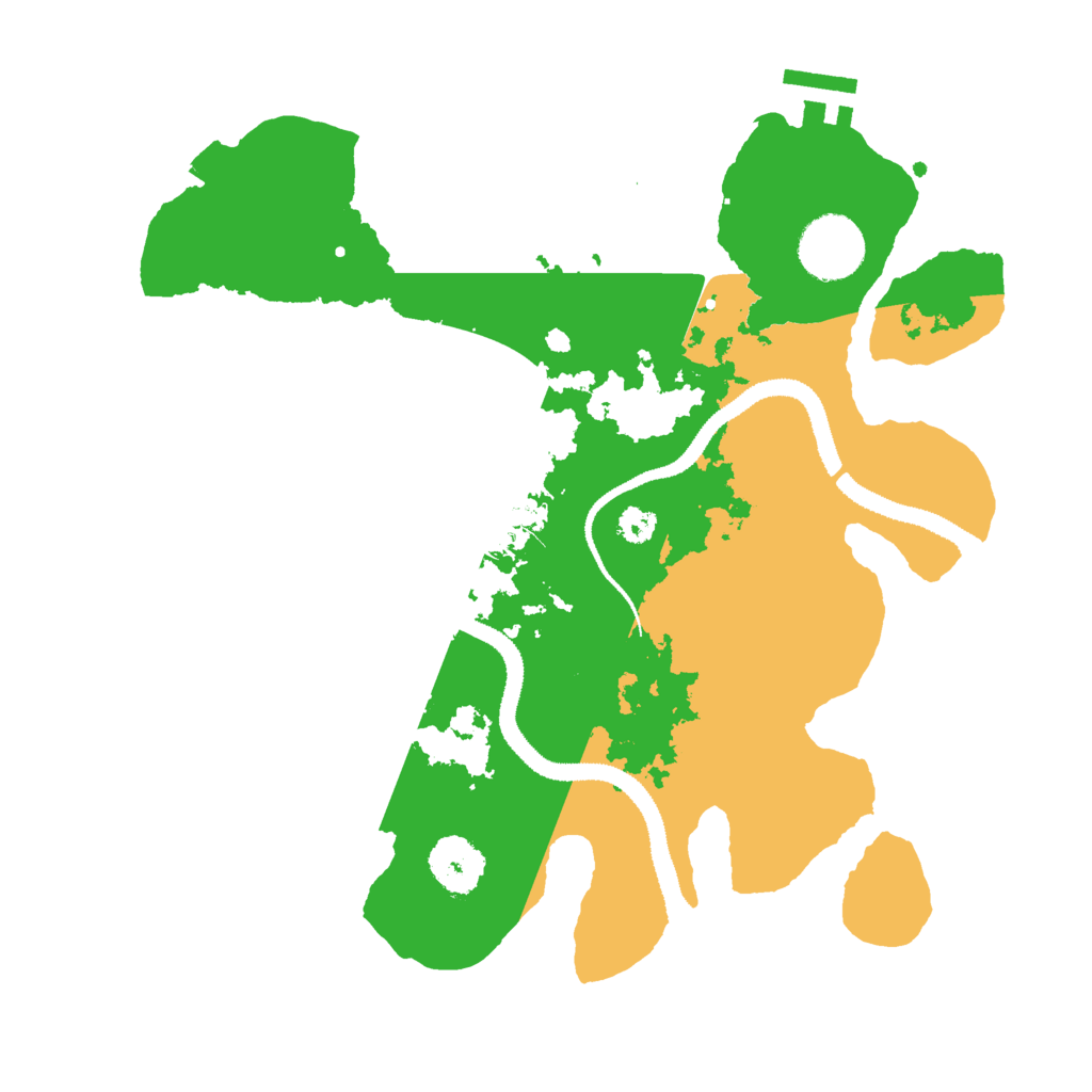 Biome Rust Map: Procedural Map, Size: 3000, Seed: 515397796