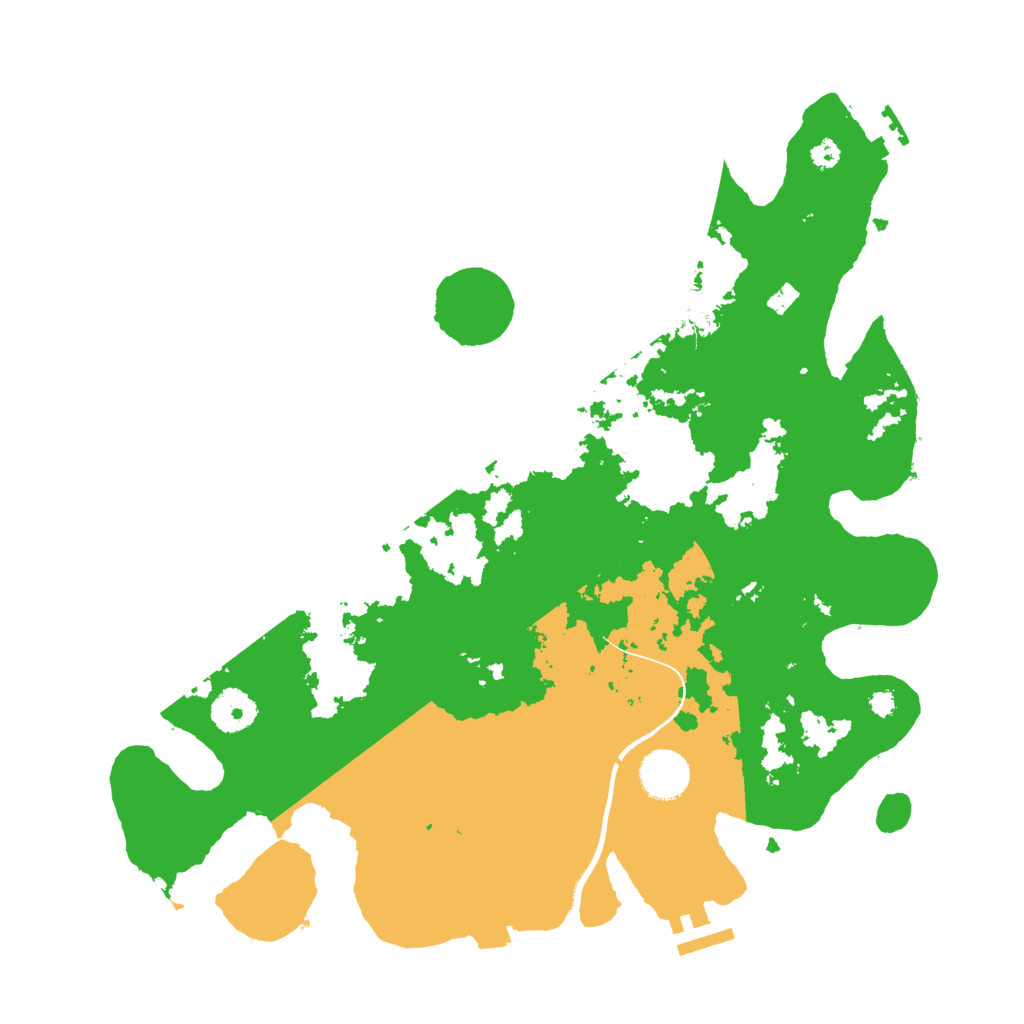 Biome Rust Map: Procedural Map, Size: 3600, Seed: 425818488