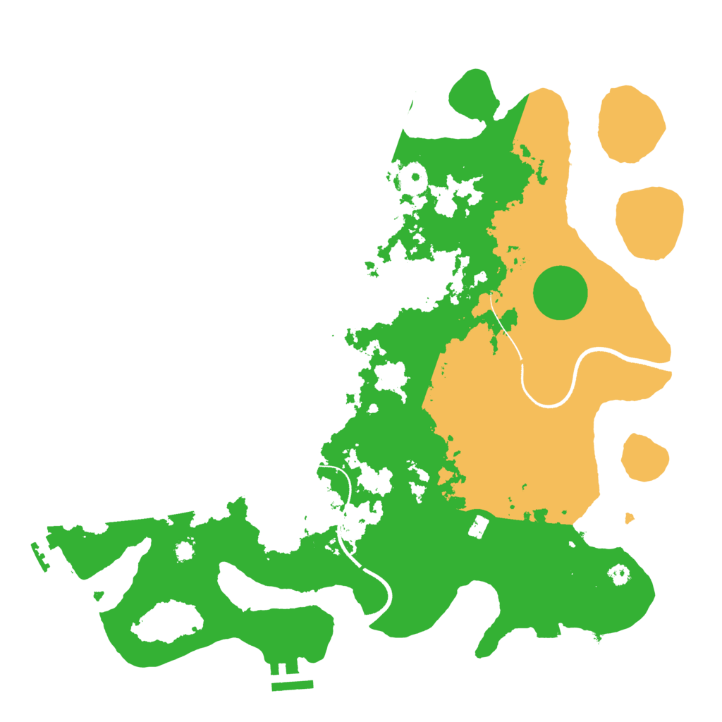Biome Rust Map: Procedural Map, Size: 3500, Seed: 750356202