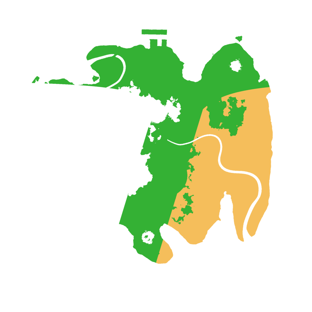 Biome Rust Map: Procedural Map, Size: 2500, Seed: 963173041