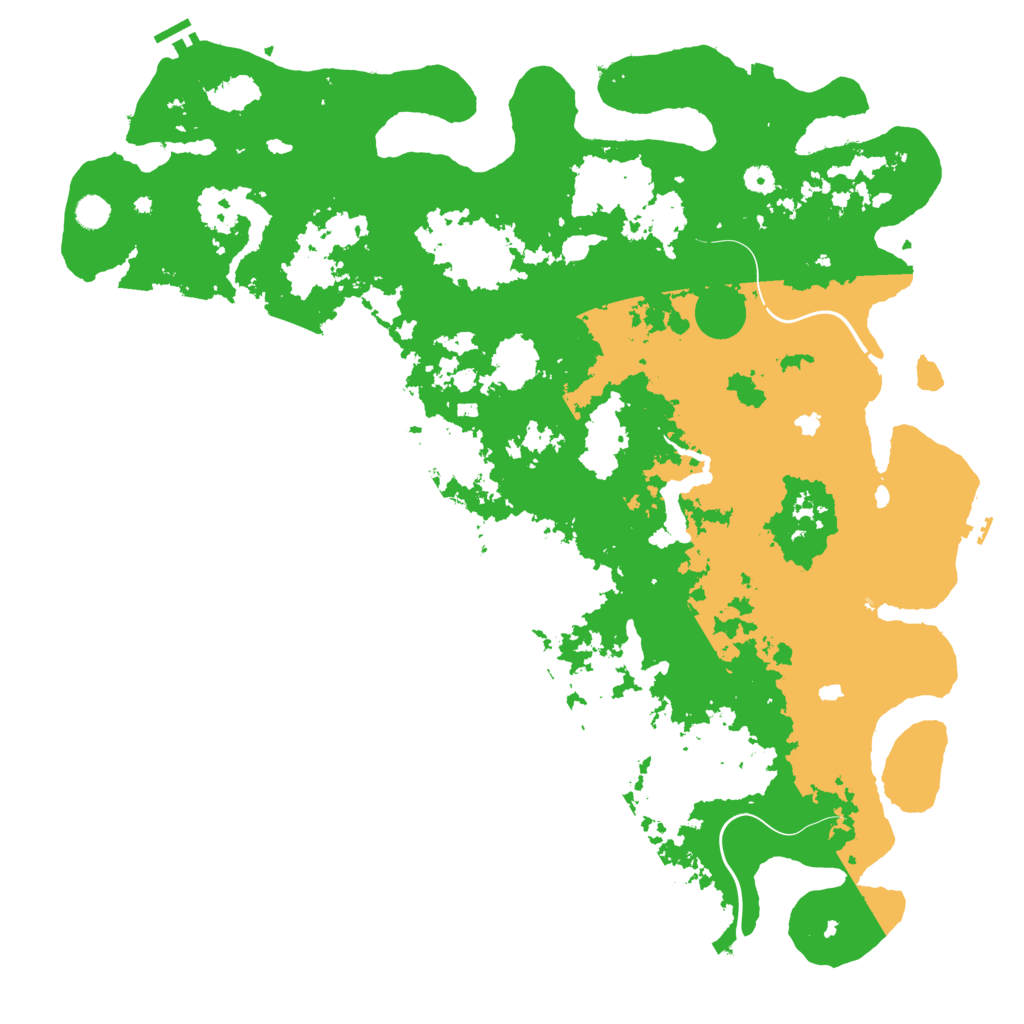 Biome Rust Map: Procedural Map, Size: 5299, Seed: 2010413273