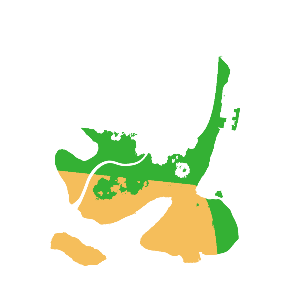 Biome Rust Map: Procedural Map, Size: 2000, Seed: 15691007