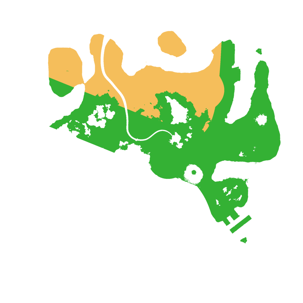 Biome Rust Map: Procedural Map, Size: 2500, Seed: 1843082323