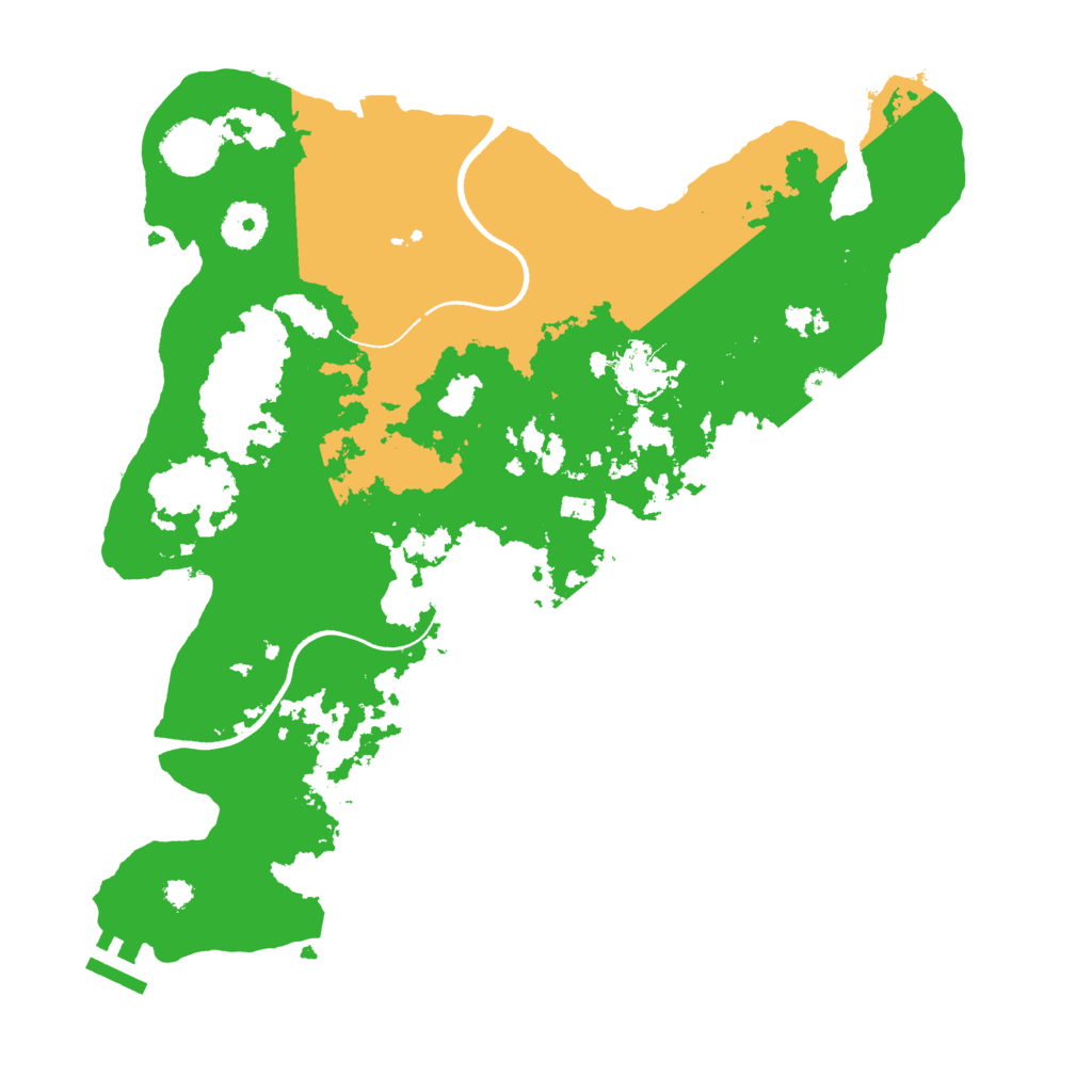 Biome Rust Map: Procedural Map, Size: 3500, Seed: 8386374