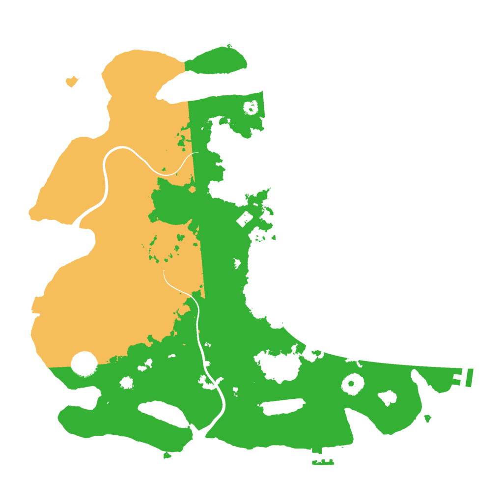Biome Rust Map: Procedural Map, Size: 3500, Seed: 3251