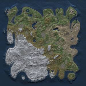 Thumbnail Rust Map: Procedural Map, Size: 4000, Seed: 371348822, 15 Monuments
