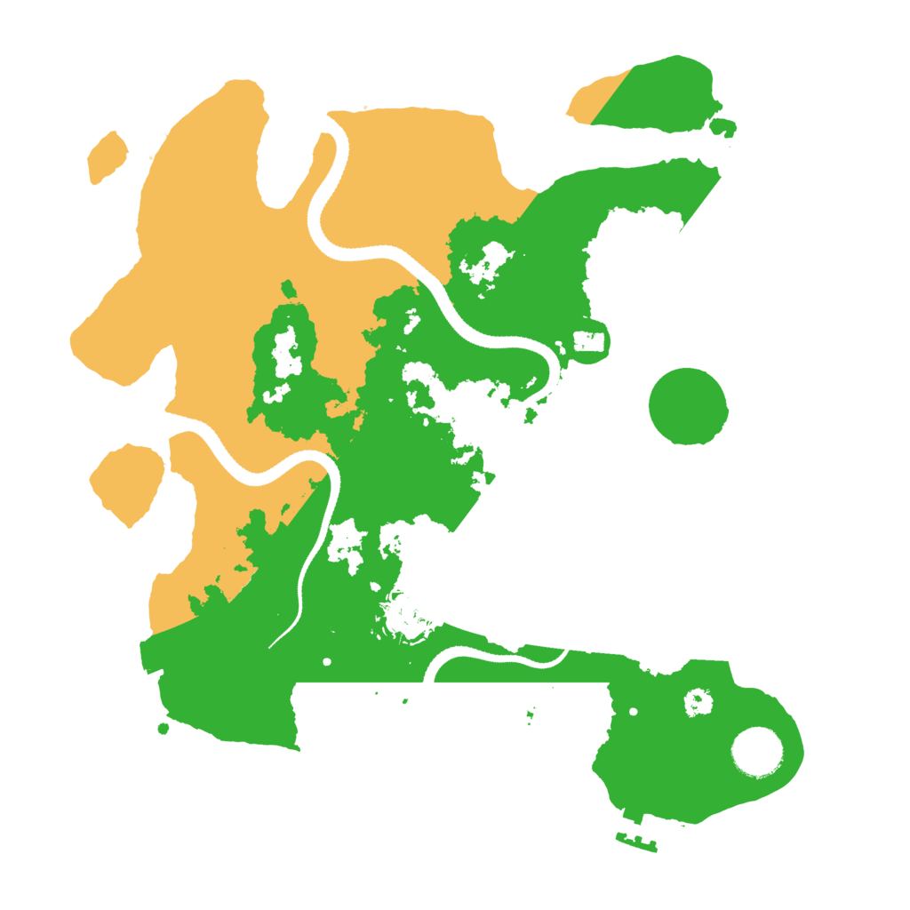 Biome Rust Map: Procedural Map, Size: 3200, Seed: 18956
