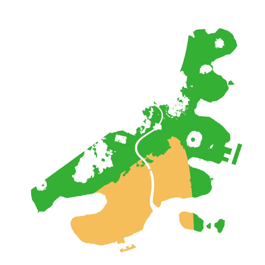 Biome Rust Map: Procedural Map, Size: 2500, Seed: 1894030262
