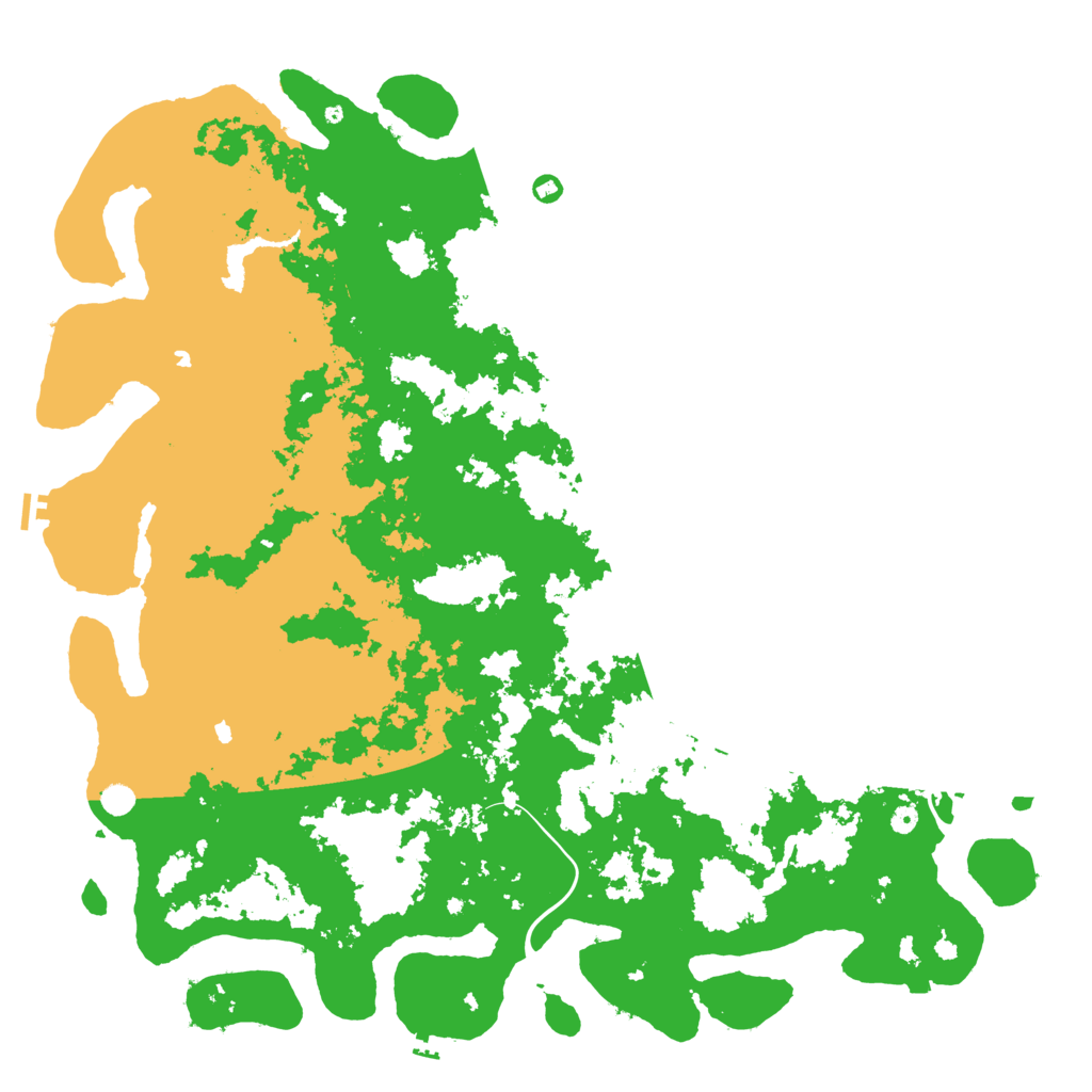 Biome Rust Map: Procedural Map, Size: 6000, Seed: 10039