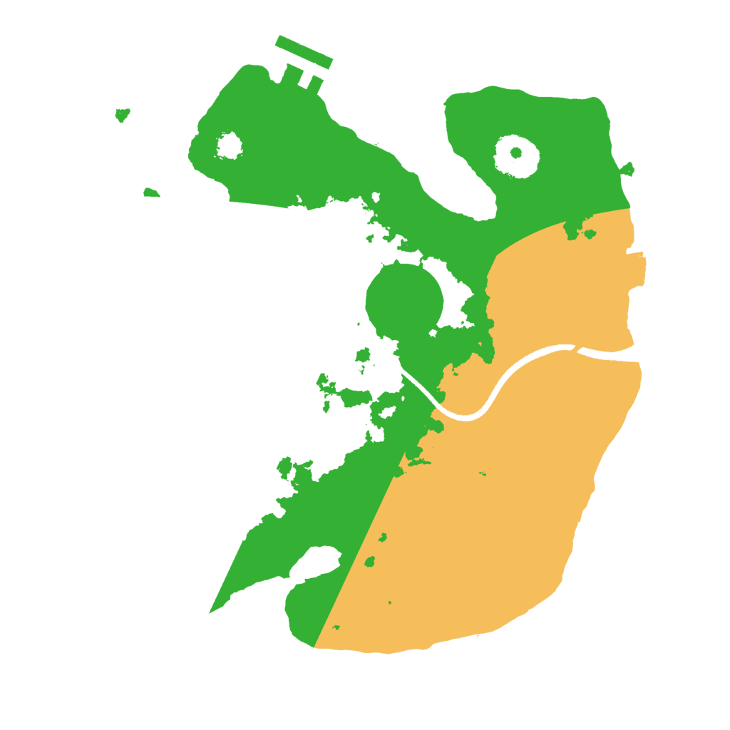 Biome Rust Map: Procedural Map, Size: 2500, Seed: 5250