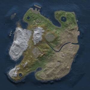 Thumbnail Rust Map: Procedural Map, Size: 2500, Seed: 5250, 9 Monuments