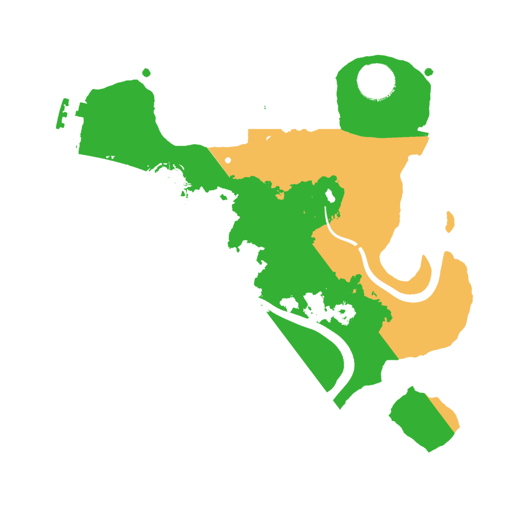 Biome Rust Map: Procedural Map, Size: 2500, Seed: 49000