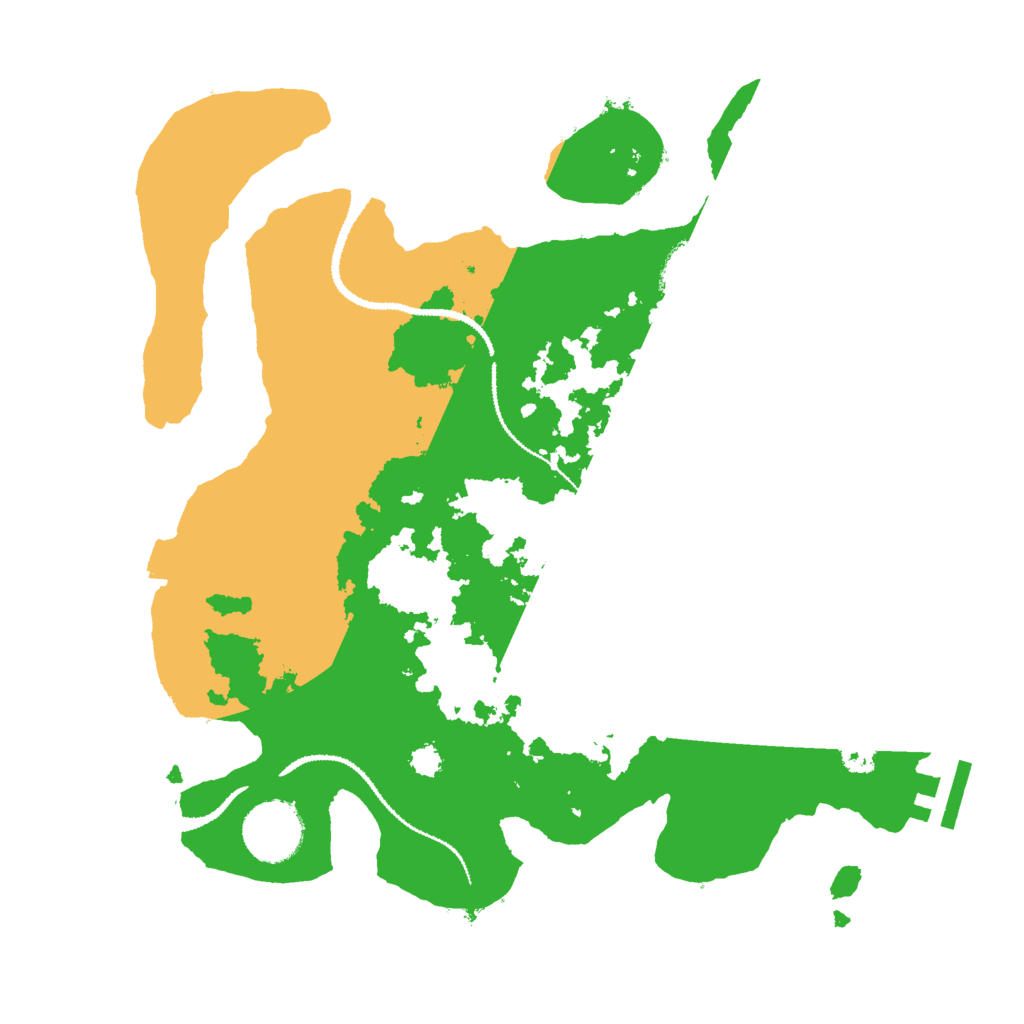 Biome Rust Map: Procedural Map, Size: 3000, Seed: 1093693149