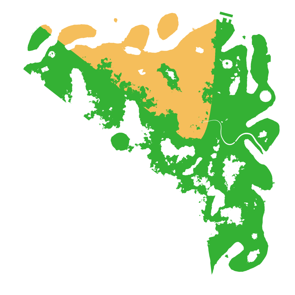 Biome Rust Map: Procedural Map, Size: 4500, Seed: 337349429