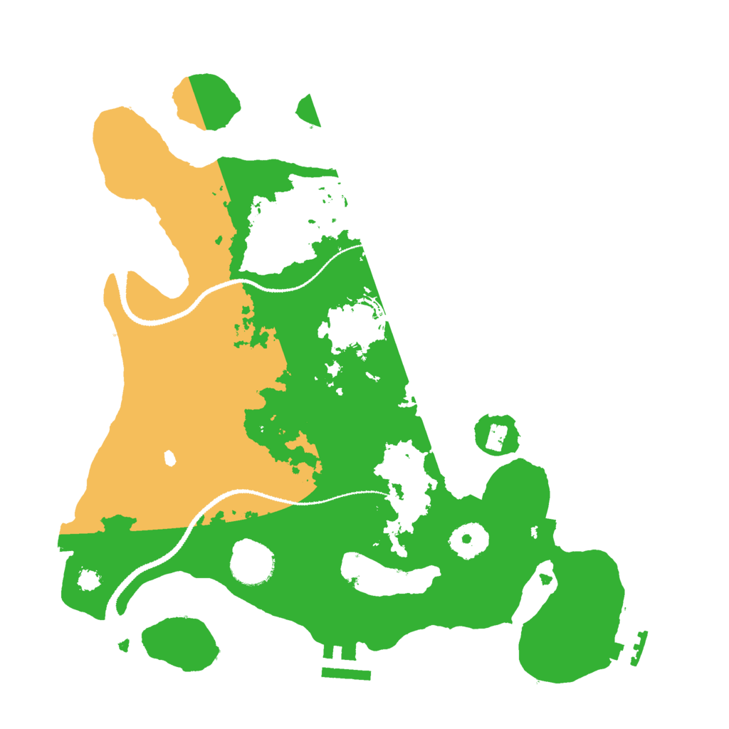 Biome Rust Map: Procedural Map, Size: 3000, Seed: 1011