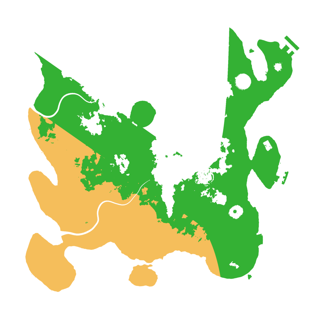 Biome Rust Map: Procedural Map, Size: 3500, Seed: 2086016204