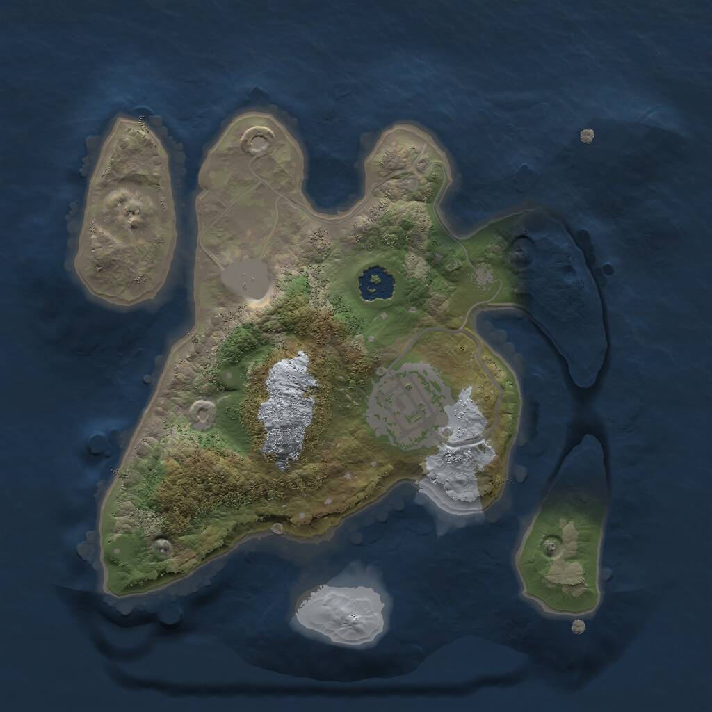 Rust Map: Procedural Map, Size: 2000, Seed: 956446325, 2 Monuments
