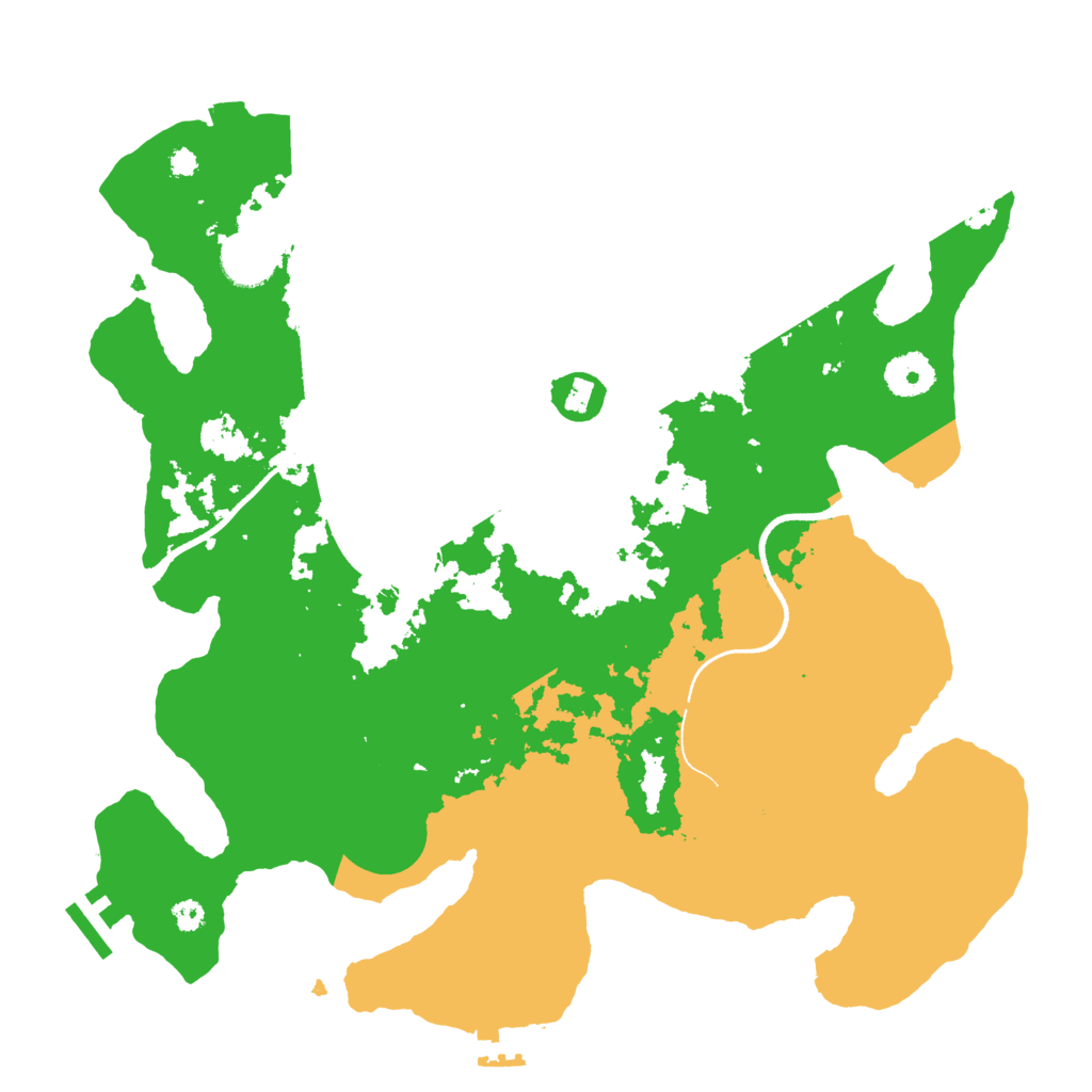 Biome Rust Map: Procedural Map, Size: 3500, Seed: 7141221