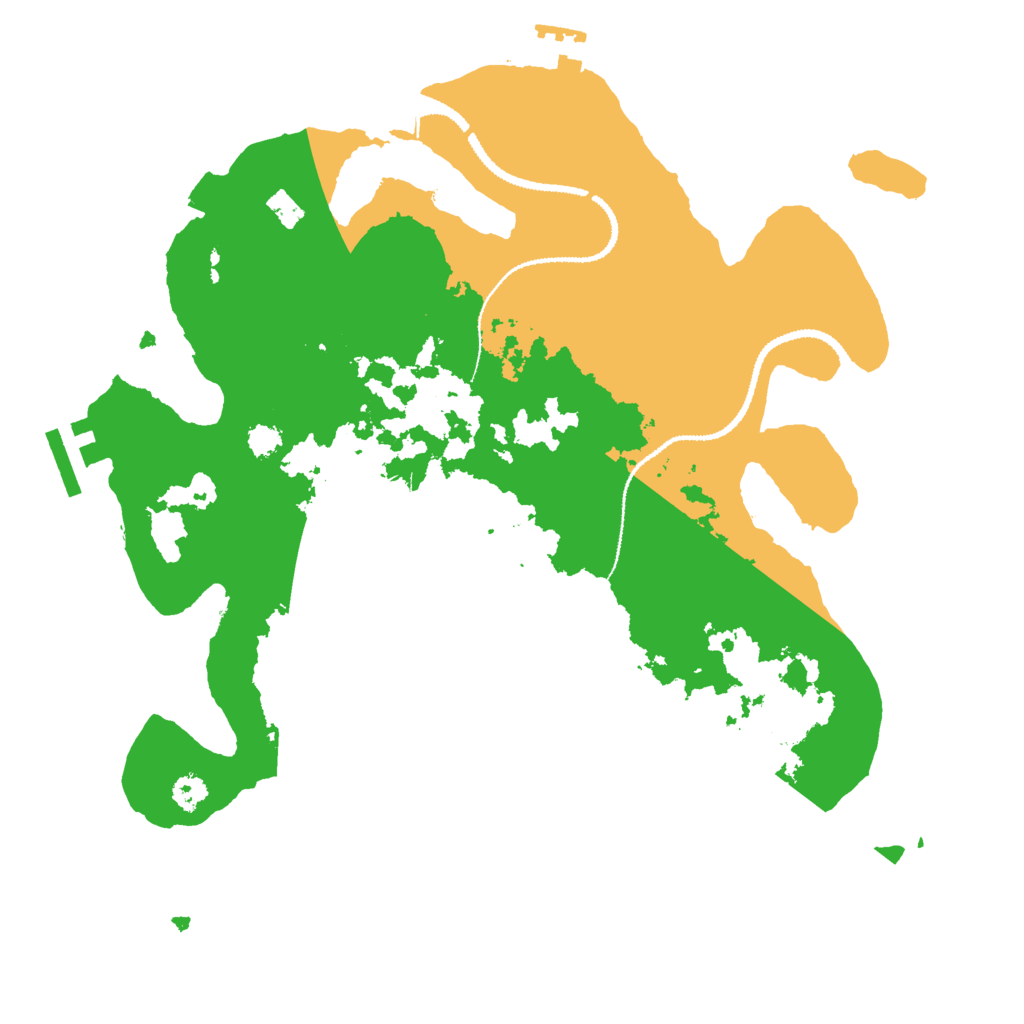 Biome Rust Map: Procedural Map, Size: 3000, Seed: 25744