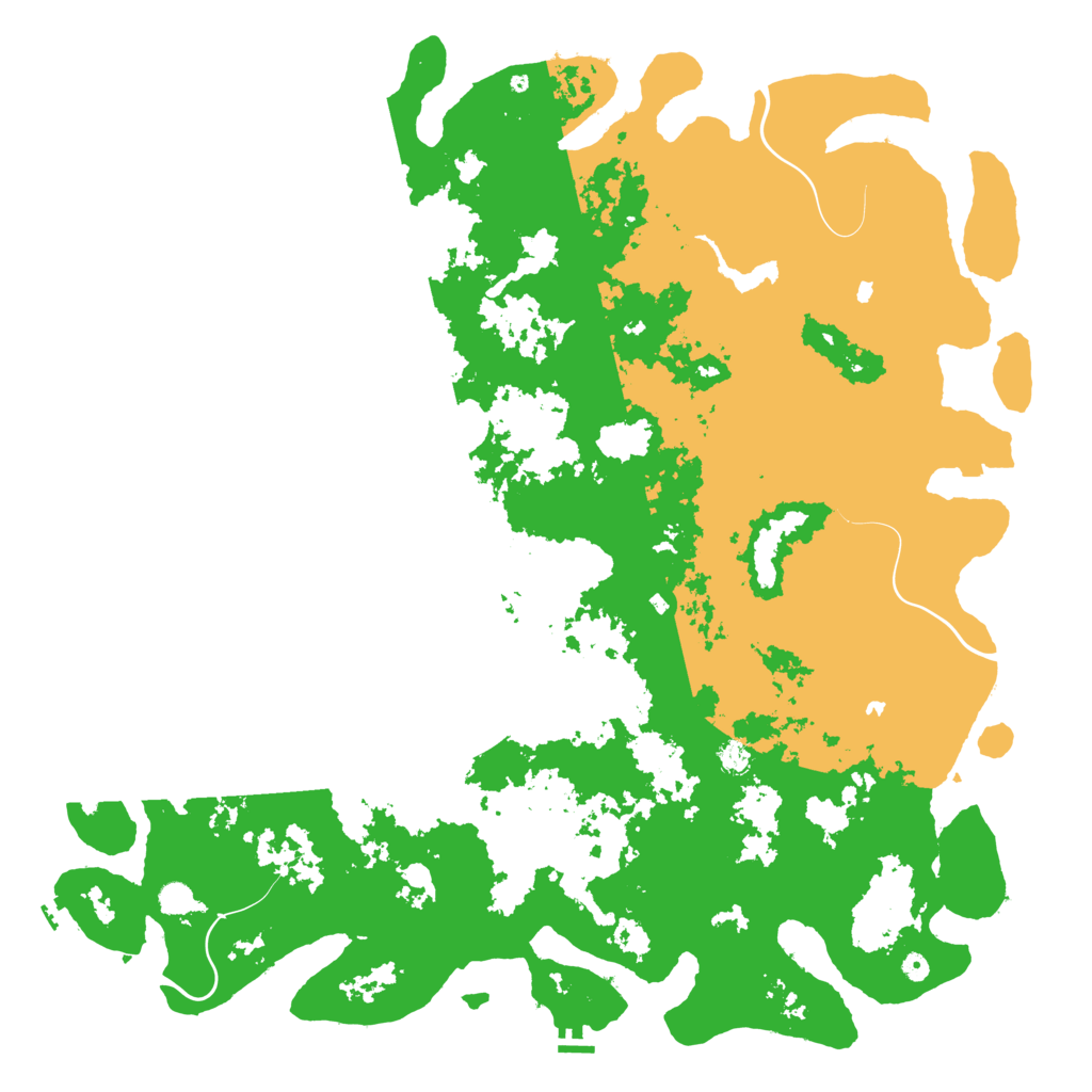 Biome Rust Map: Procedural Map, Size: 6000, Seed: 410809307