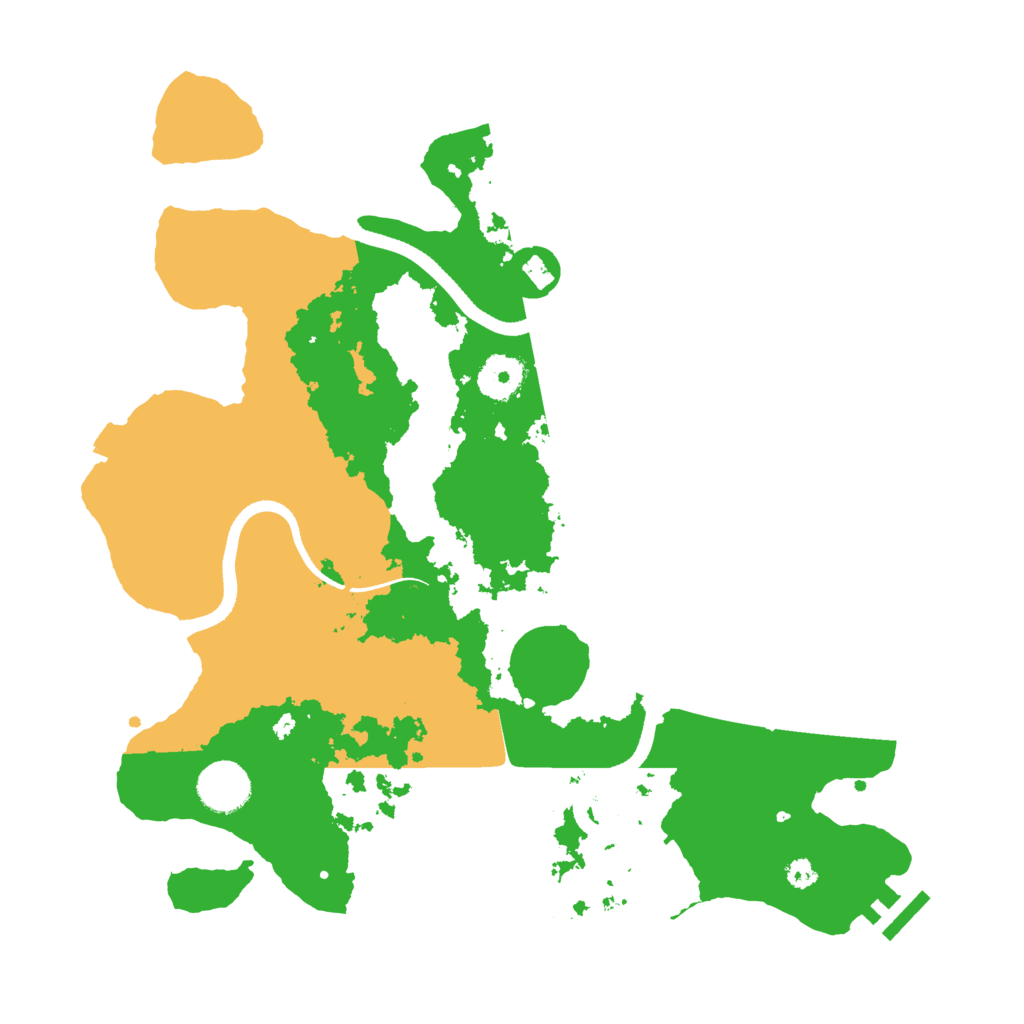 Biome Rust Map: Procedural Map, Size: 3500, Seed: 97250851