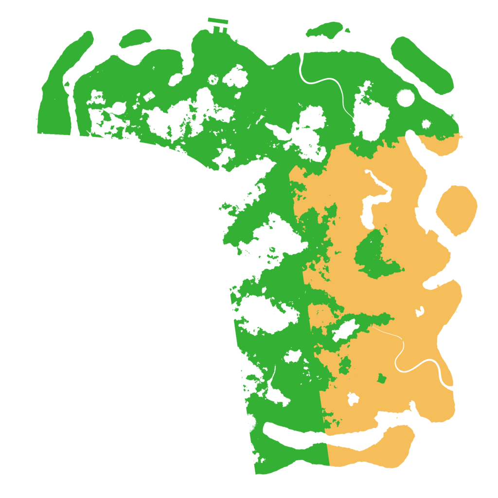 Biome Rust Map: Procedural Map, Size: 5000, Seed: 13212896