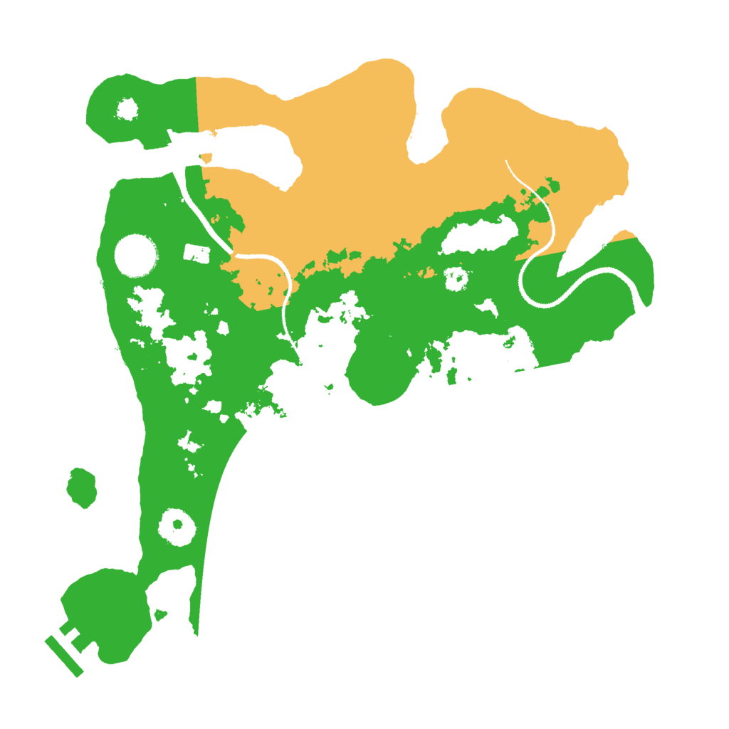 Biome Rust Map: Procedural Map, Size: 3000, Seed: 533076550