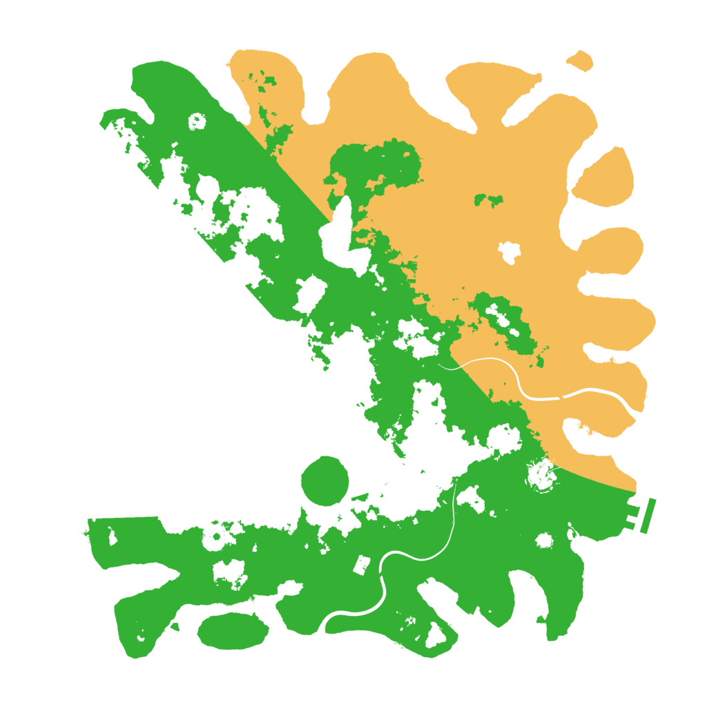 Biome Rust Map: Procedural Map, Size: 4000, Seed: 50611