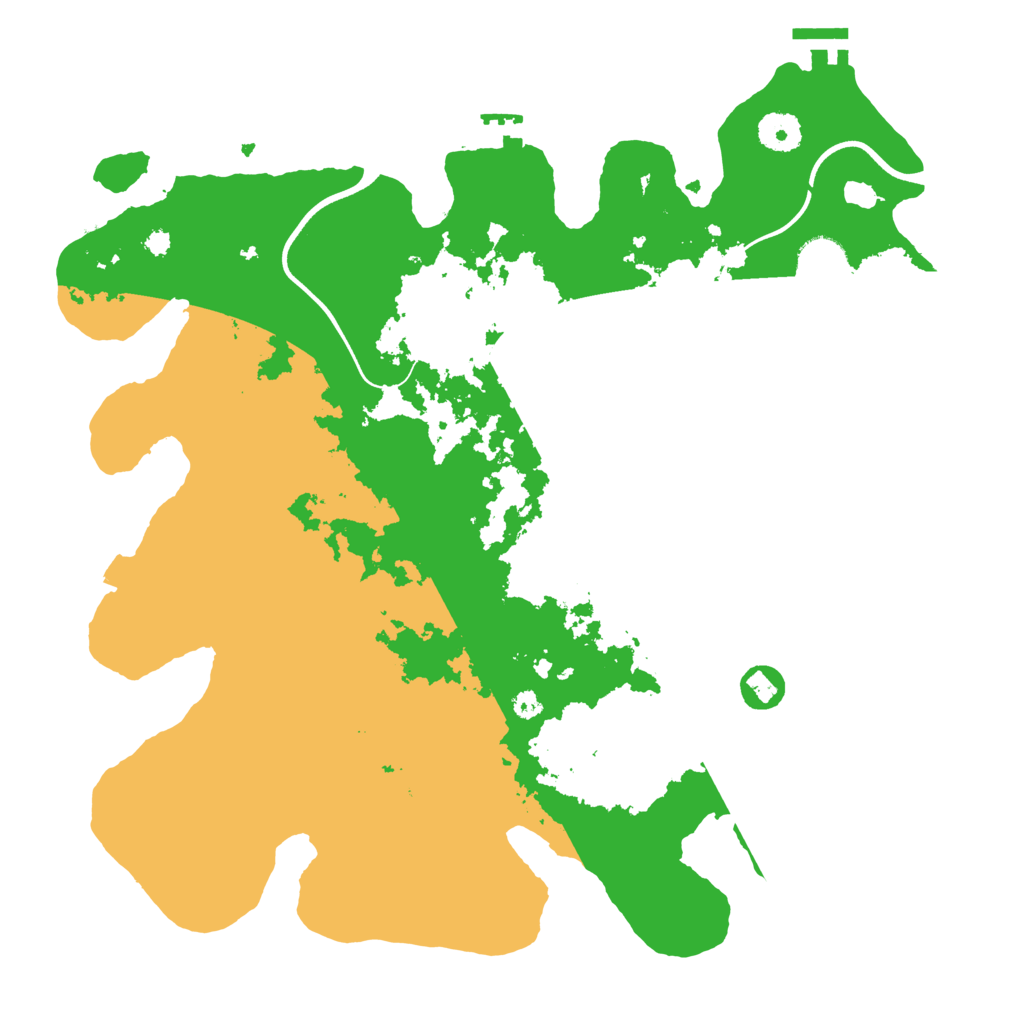 Biome Rust Map: Procedural Map, Size: 3700, Seed: 2018286843