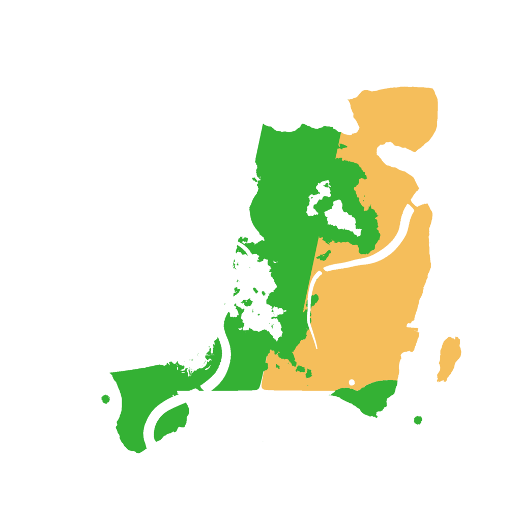 Biome Rust Map: Procedural Map, Size: 2500, Seed: 1027499843
