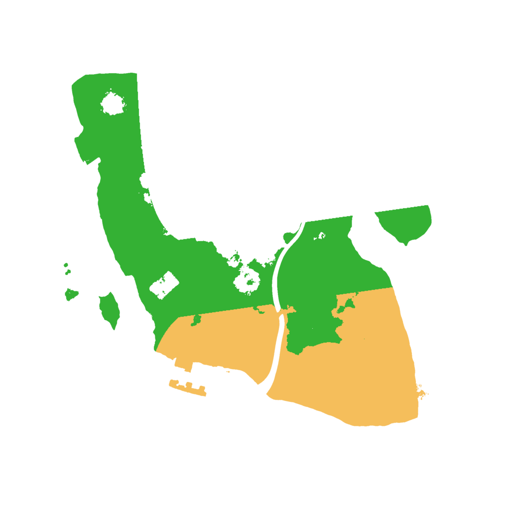 Biome Rust Map: Procedural Map, Size: 2025, Seed: 1488
