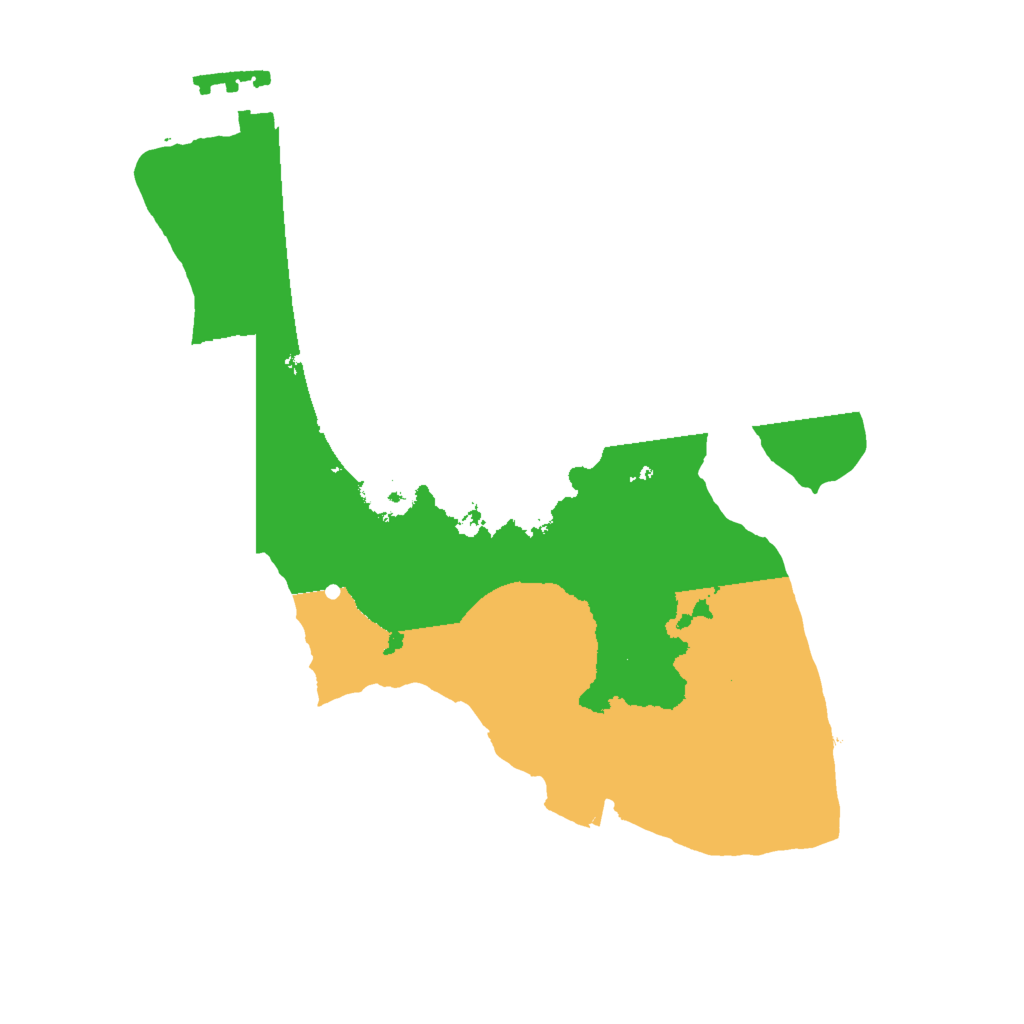 Biome Rust Map: Procedural Map, Size: 2025, Seed: 1488