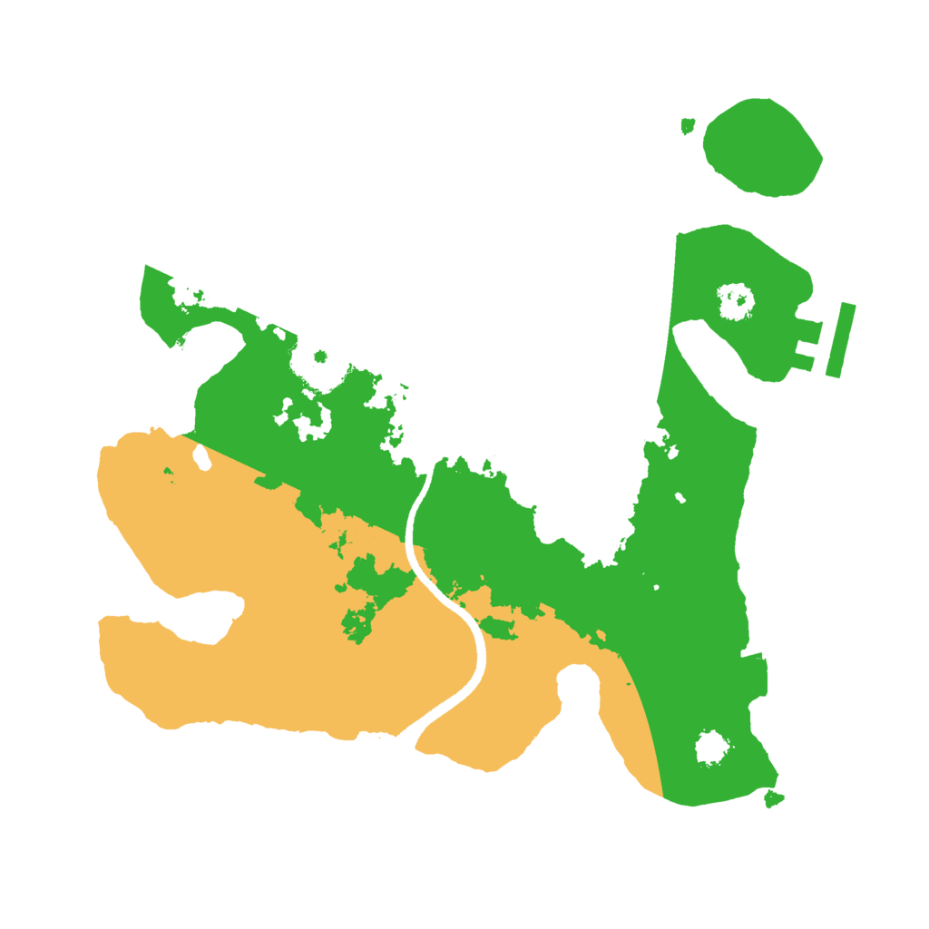 Biome Rust Map: Procedural Map, Size: 2500, Seed: 423231