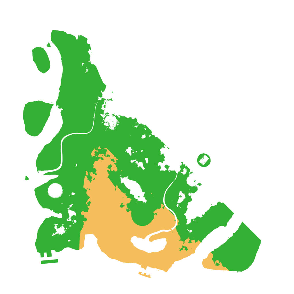 Biome Rust Map: Procedural Map, Size: 3500, Seed: 1733146672