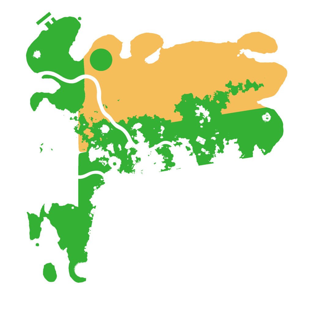 Biome Rust Map: Procedural Map, Size: 3700, Seed: 881988441