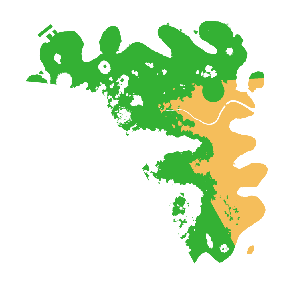 Biome Rust Map: Procedural Map, Size: 3500, Seed: 1207791121