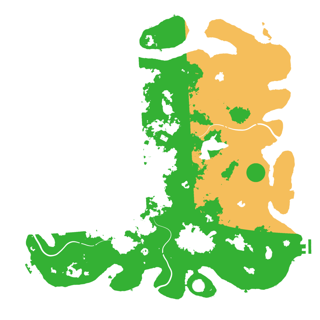 Biome Rust Map: Procedural Map, Size: 4500, Seed: 292548720