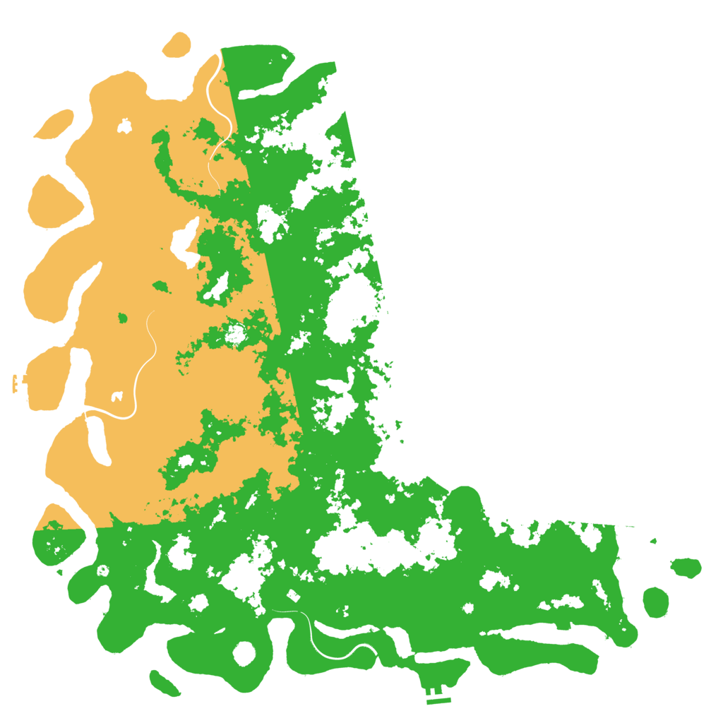 Biome Rust Map: Procedural Map, Size: 6000, Seed: 5543456