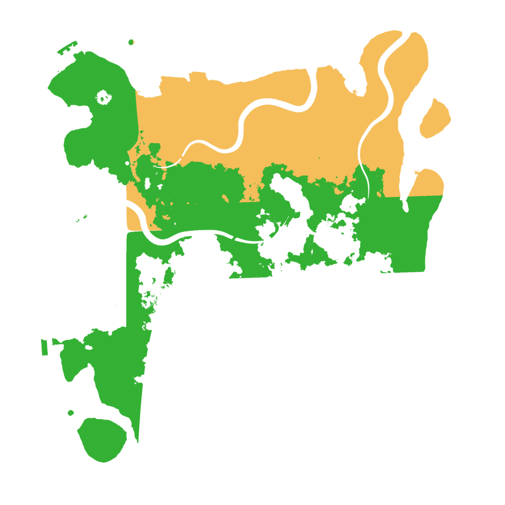 Biome Rust Map: Procedural Map, Size: 3500, Seed: 96871234