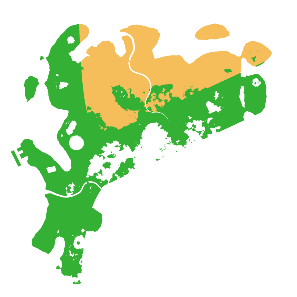 Biome Rust Map: Procedural Map, Size: 3600, Seed: 1195