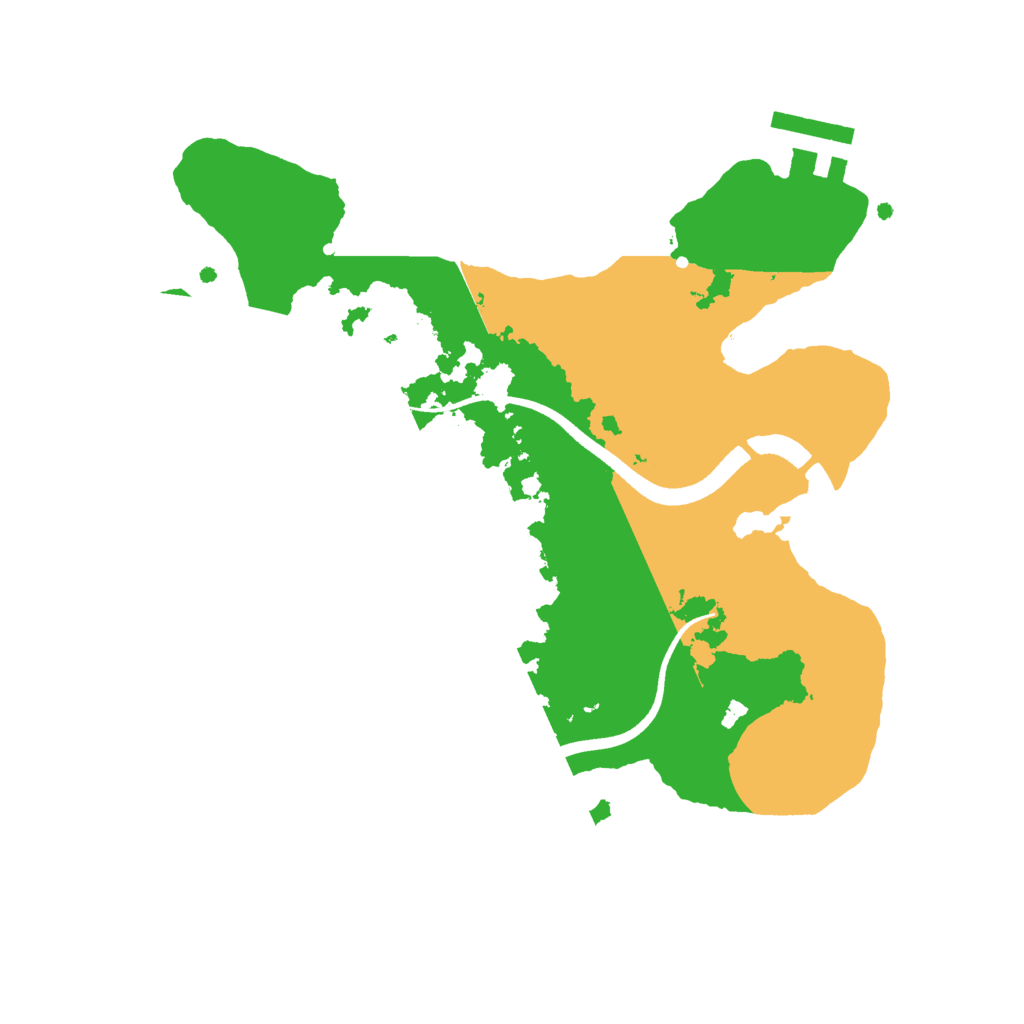 Biome Rust Map: Procedural Map, Size: 2500, Seed: 1942206870